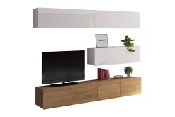 Concept 55 Tv-Møbelsett-Calabrini TV-møbel Hvit,Eik