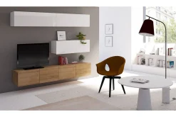 Concept 55 Tv-Møbelsett-Calabrini TV-møbel Hvit,Eik