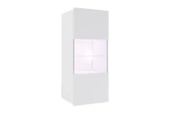 Concept 55 Vitrineskap|Skap-Calabrini Vitrineskap 45x32x117 cm Hvit Høyblank