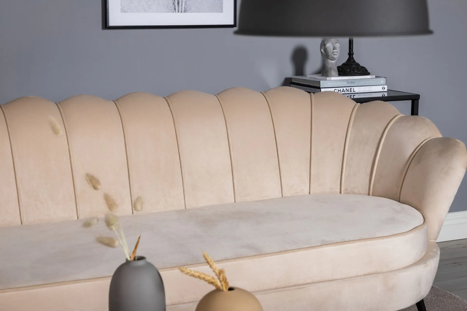 Venture Home Calais 3-seter Sofa Fløyel