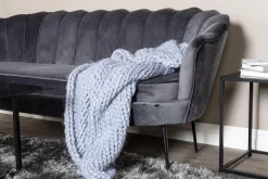 Venture Home Velour Sofa & Fløyel Sofa-Calais 3-seters Sofa Grey
