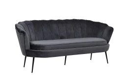 Venture Home Velour Sofa & Fløyel Sofa-Calais 3-seters Sofa Grey