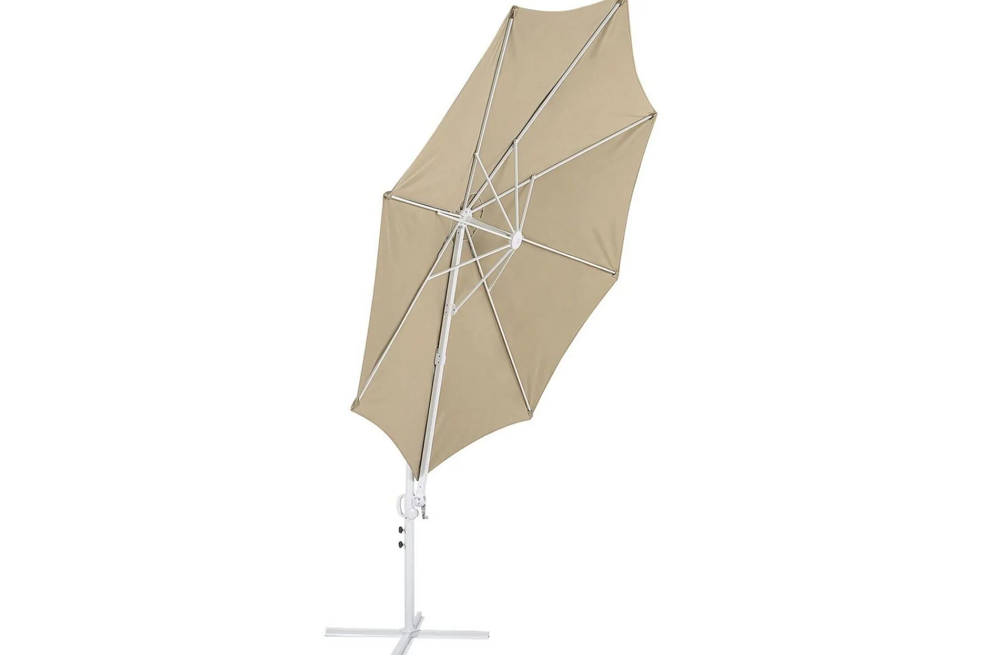 Parasoller-Calimera Hengende parasoll 295 cm Beige/Hvit