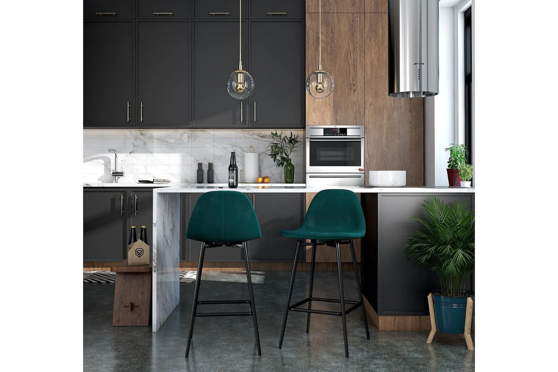 Dorel Home Calvin Barstol /Fløyel