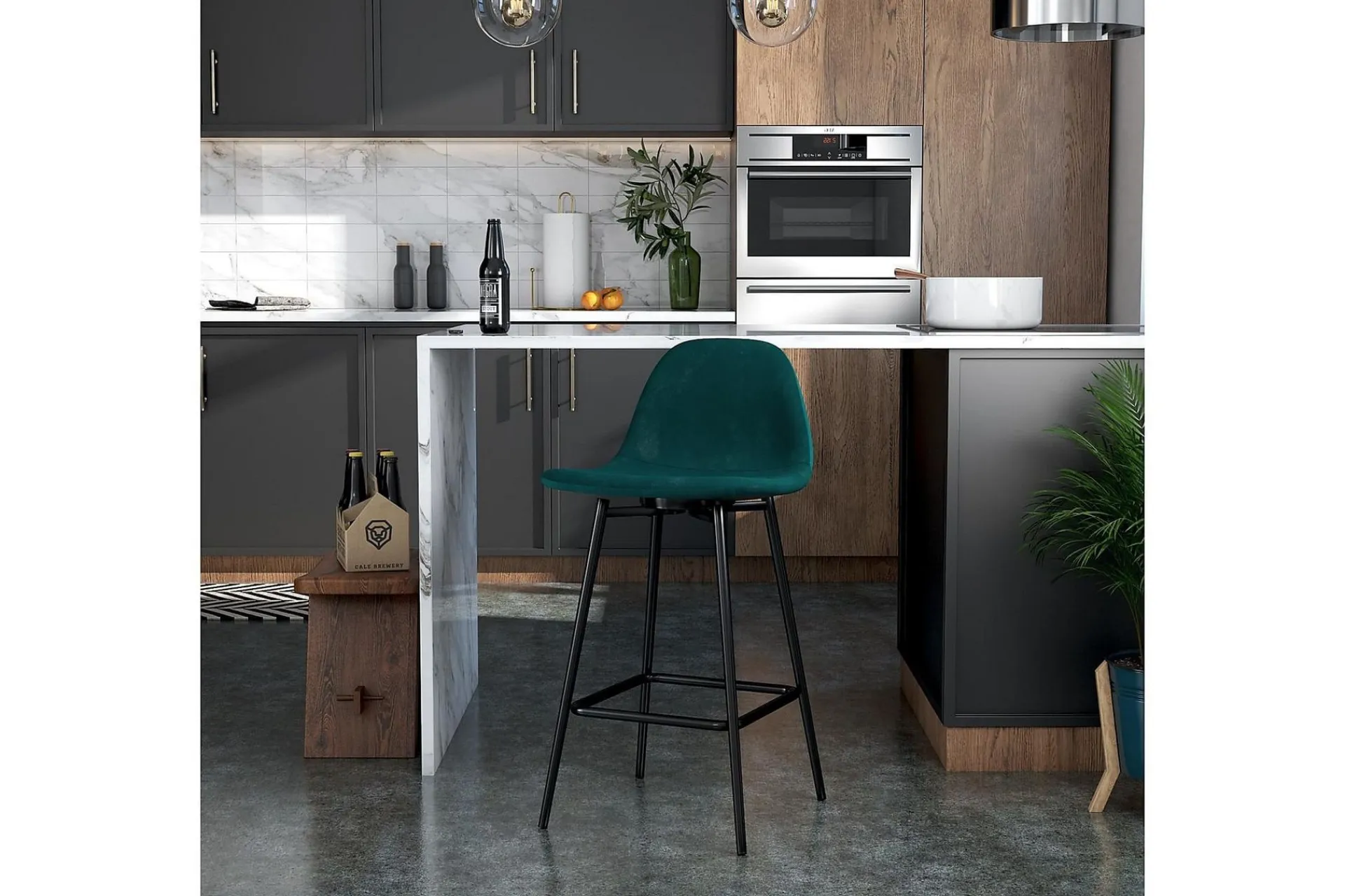 Dorel Home Calvin Barstol /Fløyel