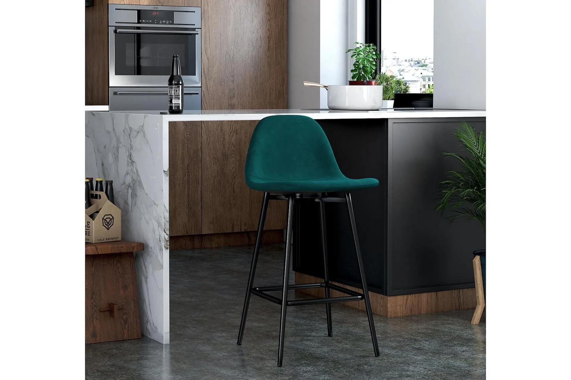 Dorel Home Calvin Barstol /Fløyel