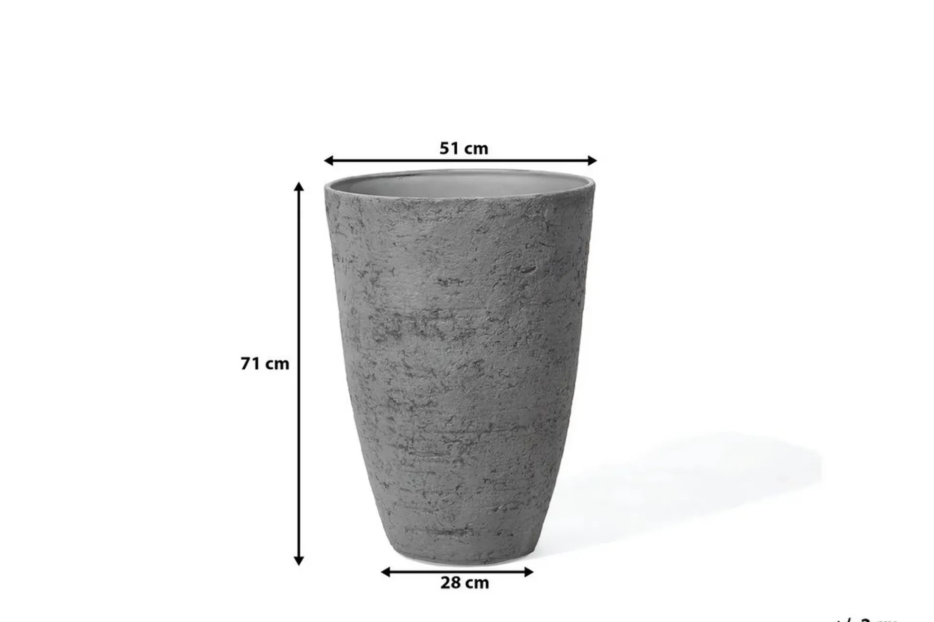 Kompost|Tilbehør Utendørs-CAMIA Krukke 51 cm Grey