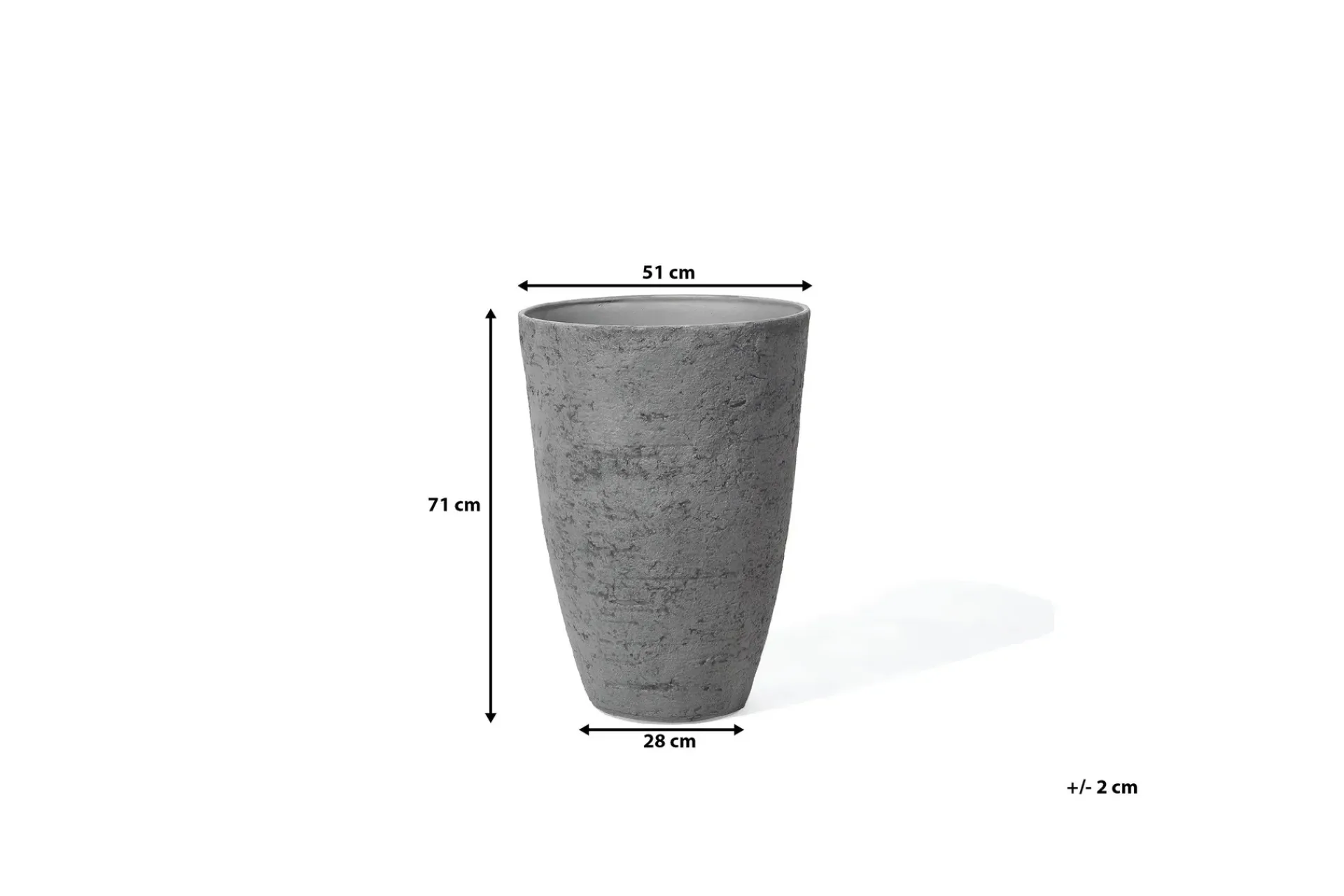 Kompost|Tilbehør Utendørs-CAMIA Krukke 51 cm Grey