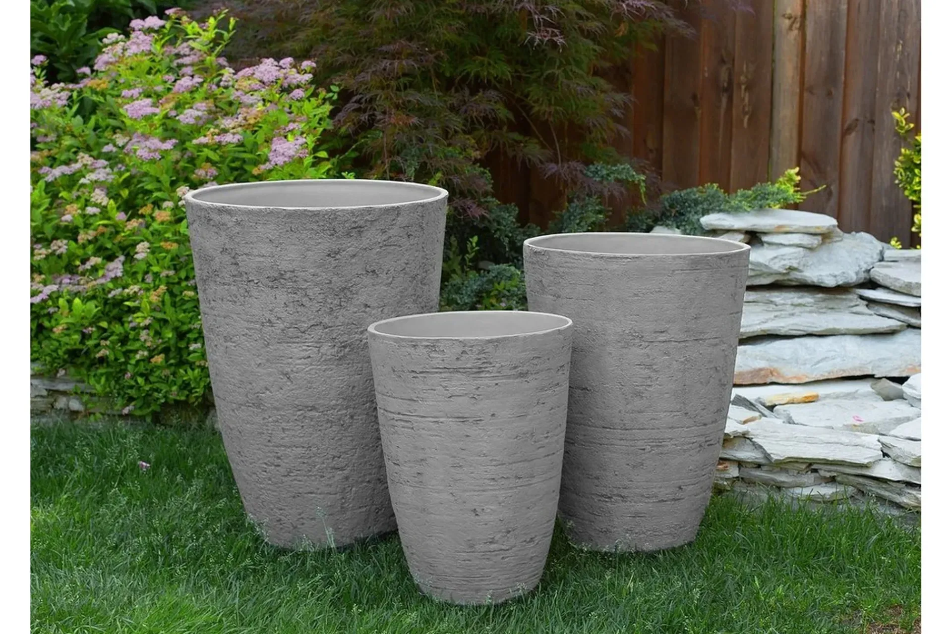 Kompost|Tilbehør Utendørs-CAMIA Krukke 51 cm Grey