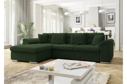 Sovesofaer-Camior 3-sits Hörnbäddsoffa Dark green Mørkegrønn