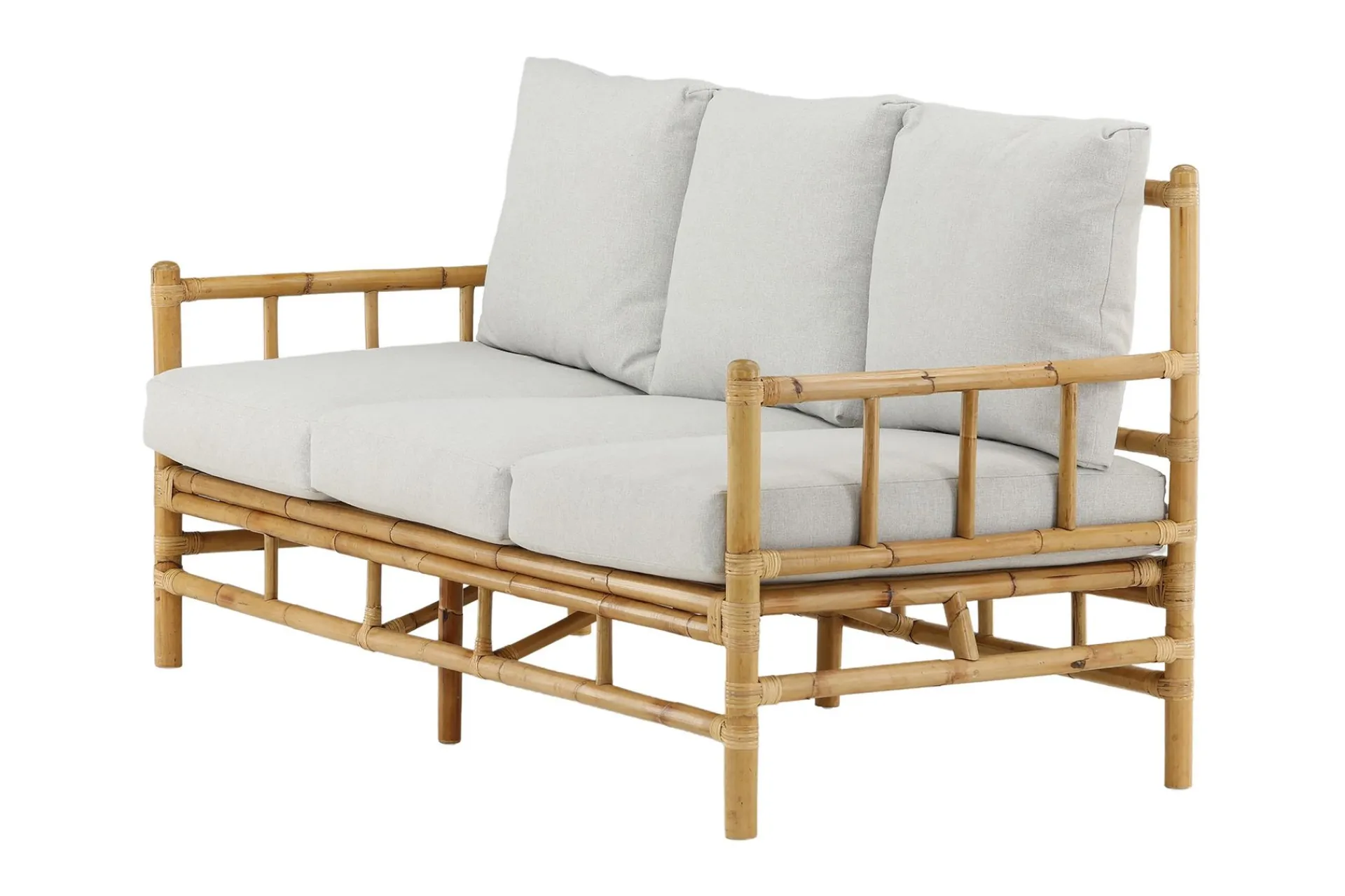Venture Home Lounge Sofa|Lounge Sofa-Cane Sofa 3-seters Tre/Natur