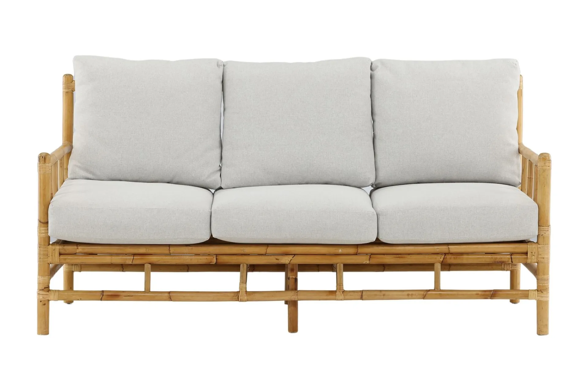 Venture Home Lounge Sofa|Lounge Sofa-Cane Sofa 3-seters Tre/Natur