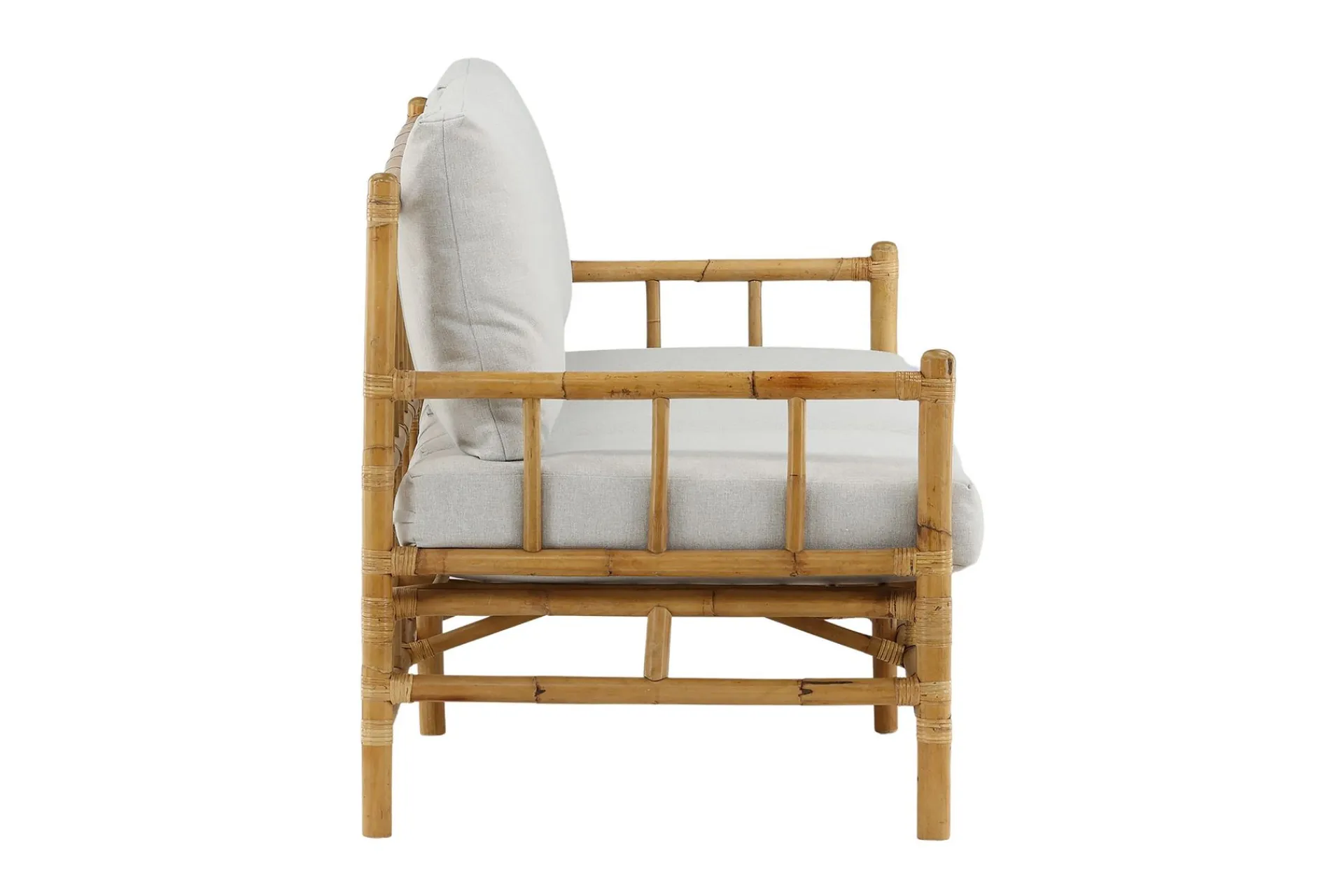 Venture Home Lounge Sofa|Lounge Sofa-Cane Sofa 3-seters Tre/Natur