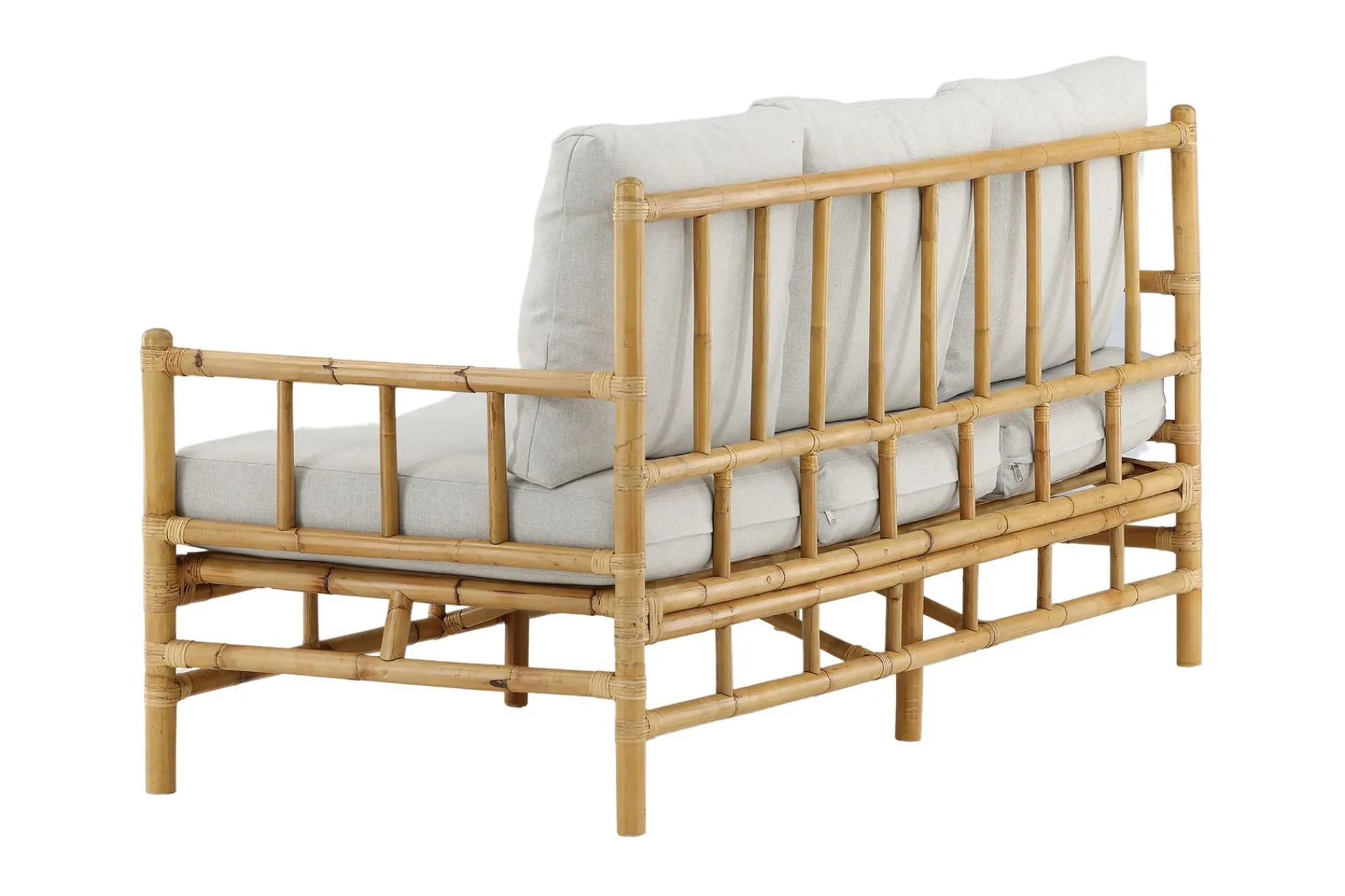 Venture Home Lounge Sofa|Lounge Sofa-Cane Sofa 3-seters Tre/Natur