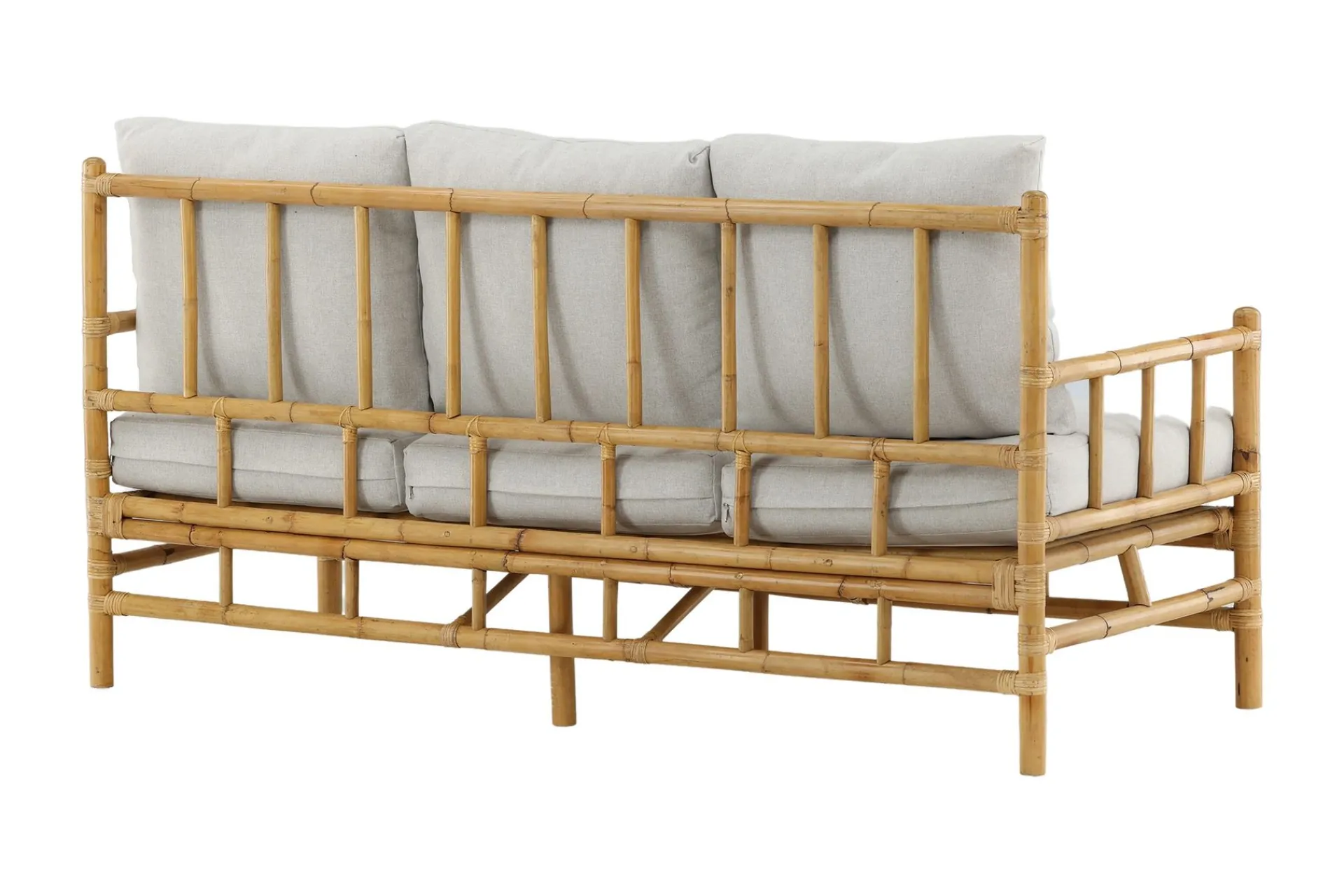 Venture Home Lounge Sofa|Lounge Sofa-Cane Sofa 3-seters Tre/Natur