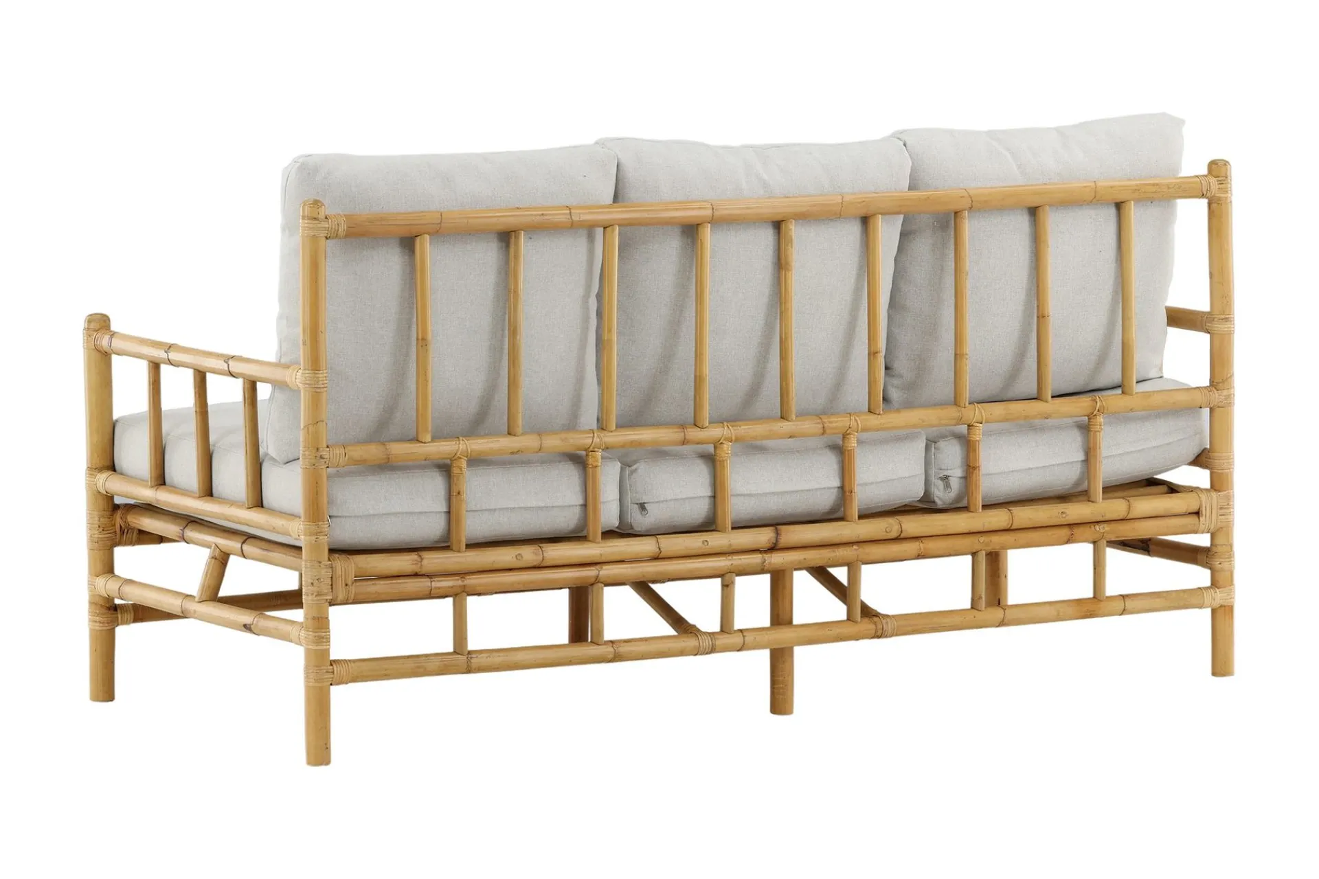 Venture Home Lounge Sofa|Lounge Sofa-Cane Sofa 3-seters Tre/Natur