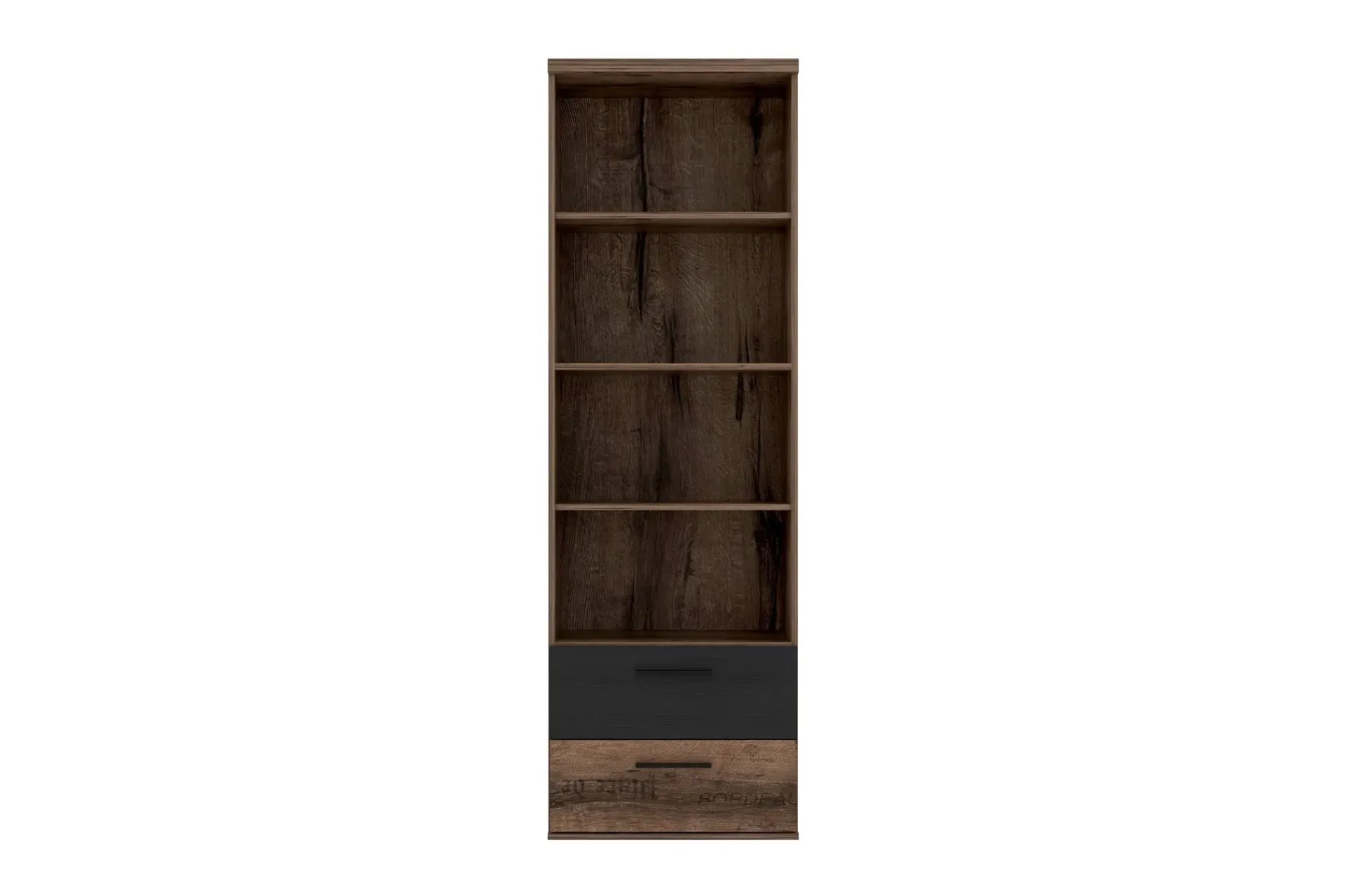 Bokhylle-Cannop Hylle 220 cm Brun,Svart