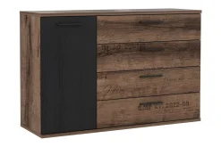 Kommode|Gangoppbevaring-Cannop Kommode 125 cm Brun,Svart