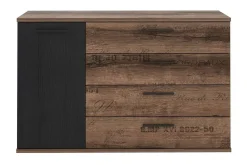 Kommode|Gangoppbevaring-Cannop Kommode 125 cm Brun,Svart