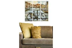 Posters|Posters-Canvasbilde City 3-pk flerfarget Flerfärgad