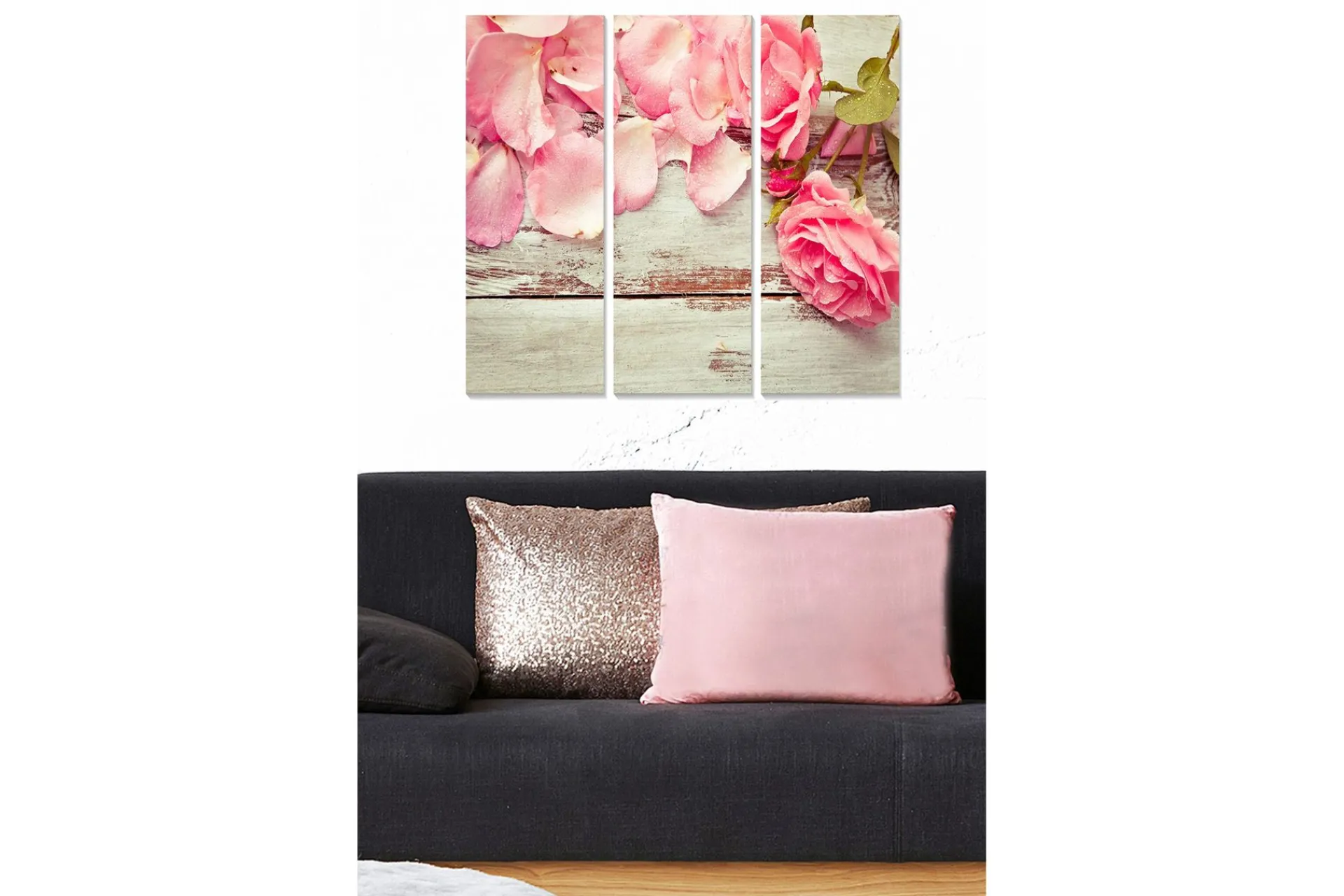 Canvasbilde Floral 3-pk flerfarget