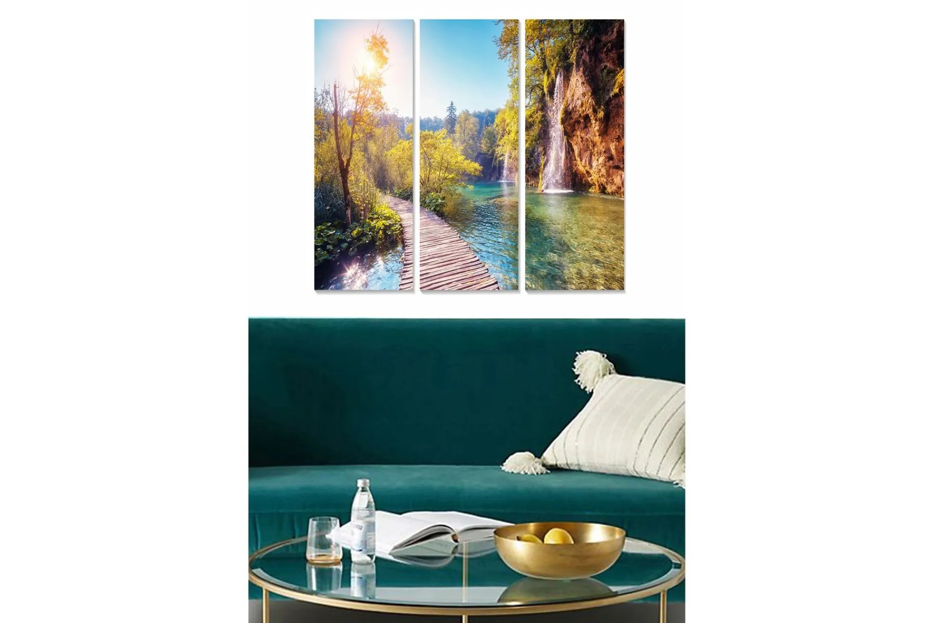 Posters|Posters-Canvasbilde Scenic 3-pk flerfarget Flerfärgad