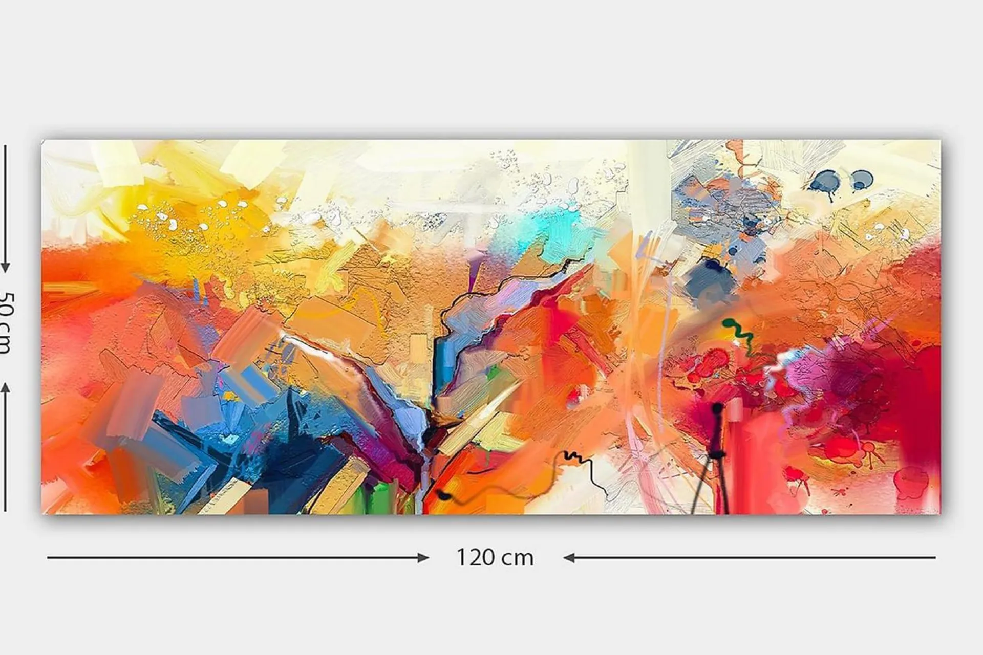 Lerretsbilder|Lerretsbilder-Canvasbilde YTY Abstract & Fractals Flerfarget Flerfärgad