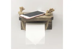 Baderom-Caponetto Toalettrullholder 17 cm Valnöt