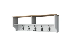 Hattehylle|Hattehylle-Caraway Hatt-hylle 120x22,2 cm Hvit/Brun