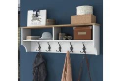 Hattehylle|Hattehylle-Caraway Hatt-hylle 120x22,2 cm Hvit/Brun