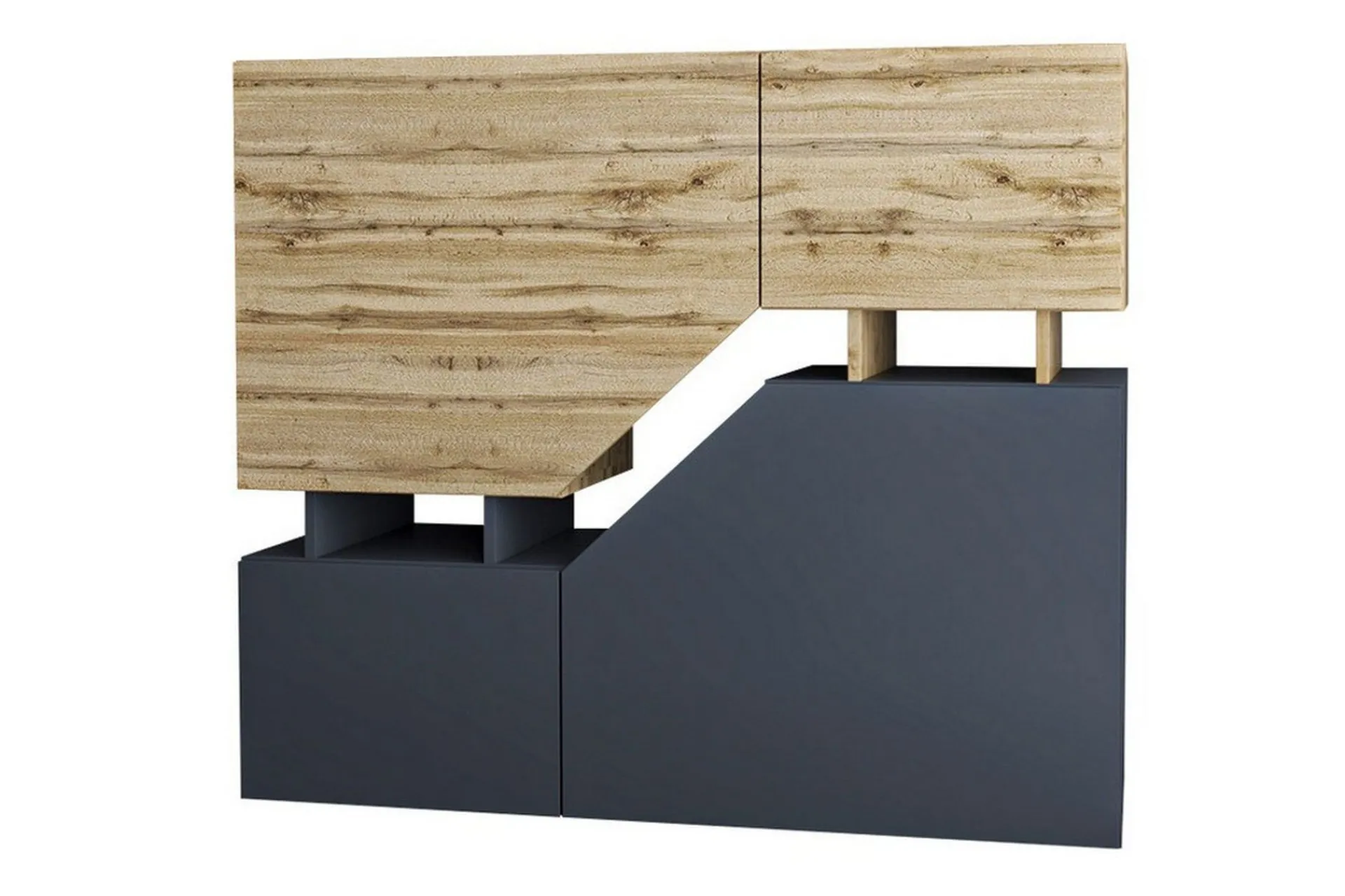 Oppbevaringsskap|Skap-Carbost Highboard Anthracite Antracit