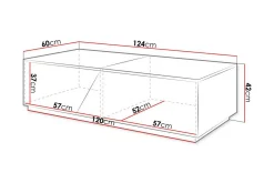 Carbost Soffbord 60 cm Anthracite
