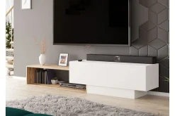 Tv-Benk & Mediabenk-Carbost TV-skap 210 cm Hvit