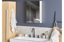 Baderom-Carmenes Skap til Badet 40 cm med Speil Hvit