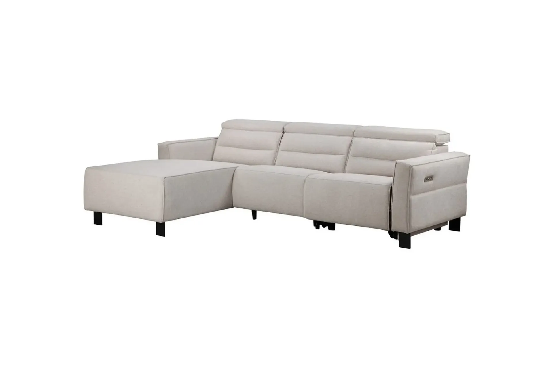 Loft24 Hjørnesofa-Carpari Reclinersofa 3-seter Hvit