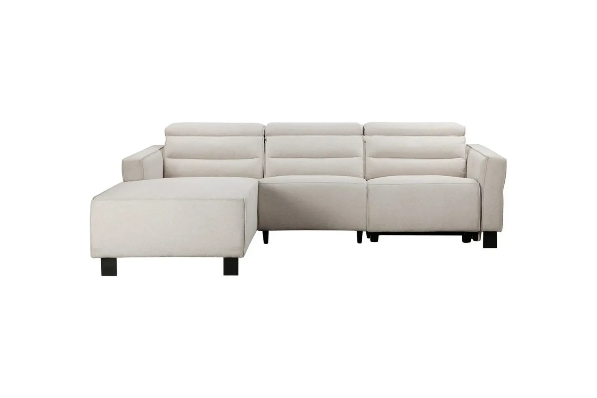 Loft24 Hjørnesofa-Carpari Reclinersofa 3-seter Hvit