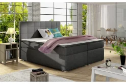 Kontinentalsenger|Seng Med Oppbevaring-Cassaundra Rammeseng 180x200 cm Grey