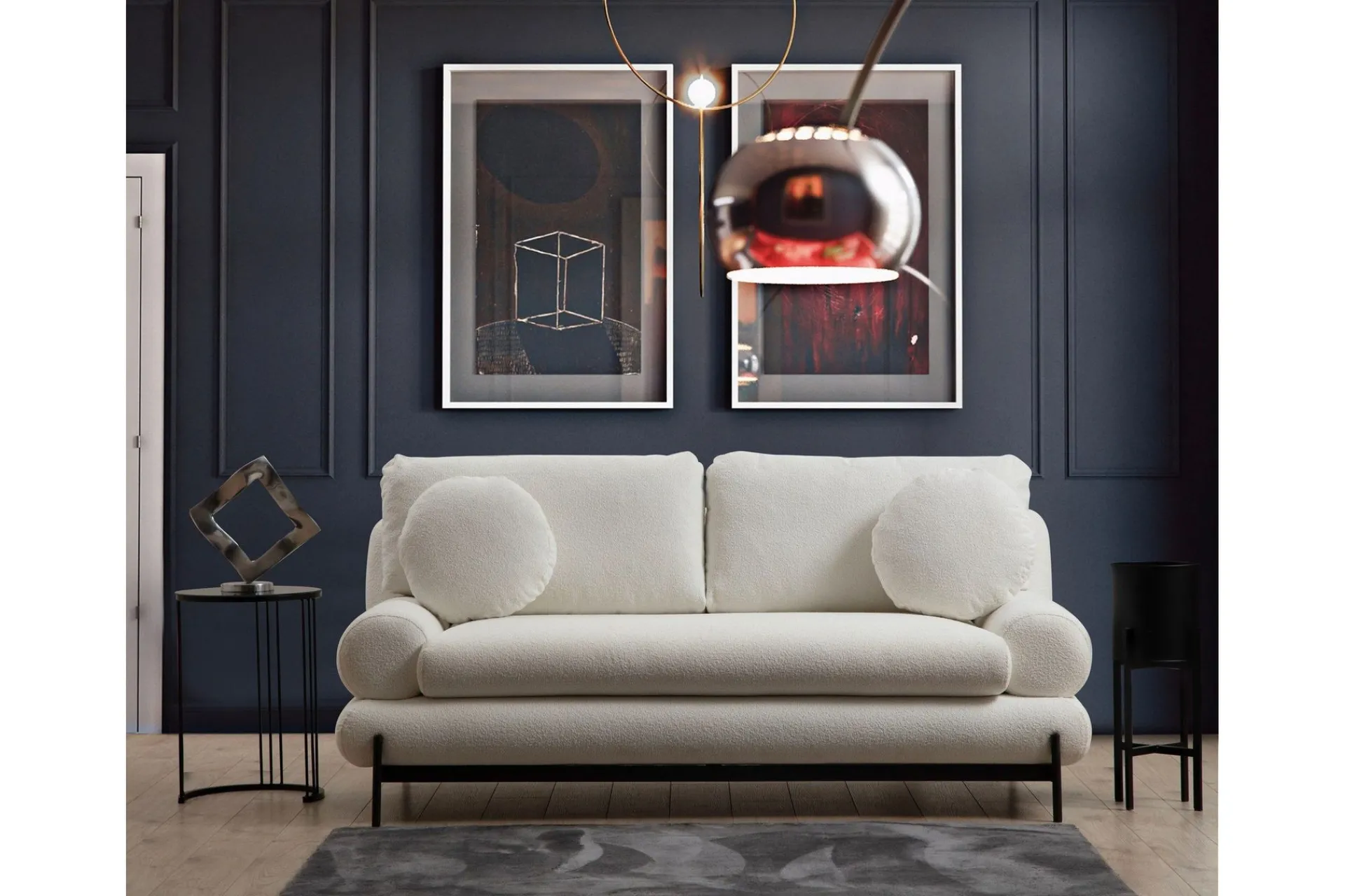 2 Seter Sofa-Cassius Sofa 2-seter Hvit