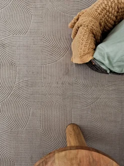 KM Home Skinn & Pelstepper|Sitteputer-Castello Wiltonteppe 200x290 cm Rektangulær Lin
