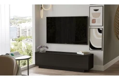 Tv-Benk & Mediabenk-Caswell TV-benk 140 cm Svart
