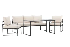 Venture Home Veranda & Terrasse|Loungesett-Catania Sofagruppe Utendørs 5-seter Svart