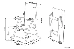 Catania Stol 6 stk 44 cm