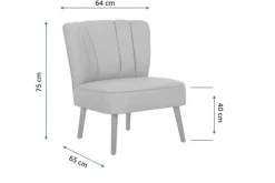 Lenestoler-Caulk Lenestol med Armlene Grey