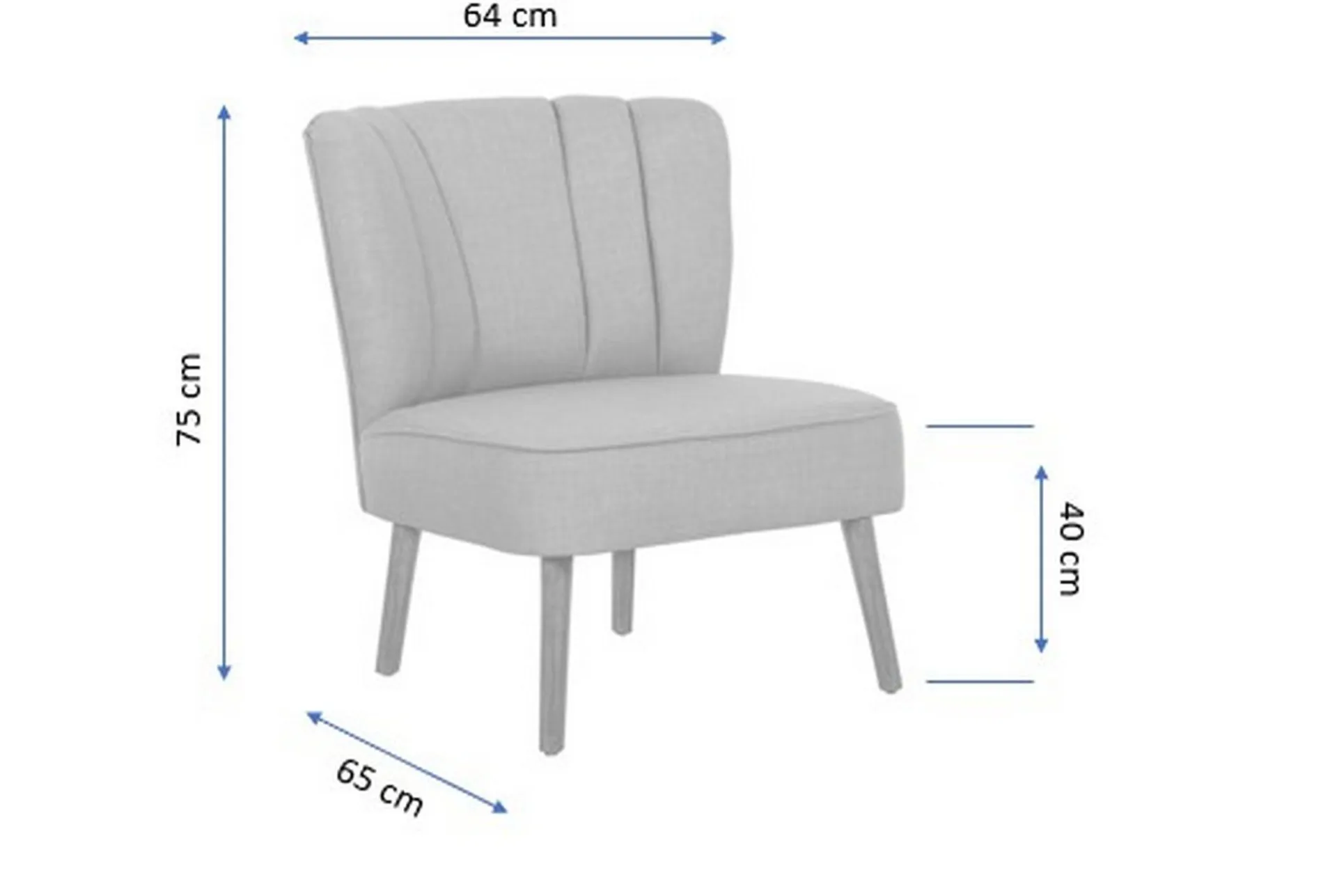 Lenestoler-Caulk Lenestol med Armlene Grey