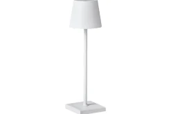 Nattbordslampe|Bordlampe-Cebrai LED Bordlampe 38 cm Hvit