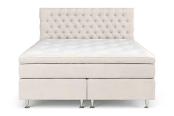 Drömvik Kontinentalsenger|Komplett Sengepakke-Celine Komplett Sengpakke 160x200 cm Dobbeltseng med Sengegavl Beige