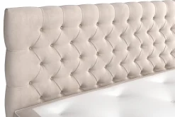 Drömvik Kontinentalsenger|Komplett Sengepakke-Celine Komplett Sengpakke 160x200 cm Dobbeltseng med Sengegavl Beige