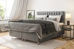Drömvik Kontinentalsenger-Celine Kontinentalseng 210x210 cm Grey