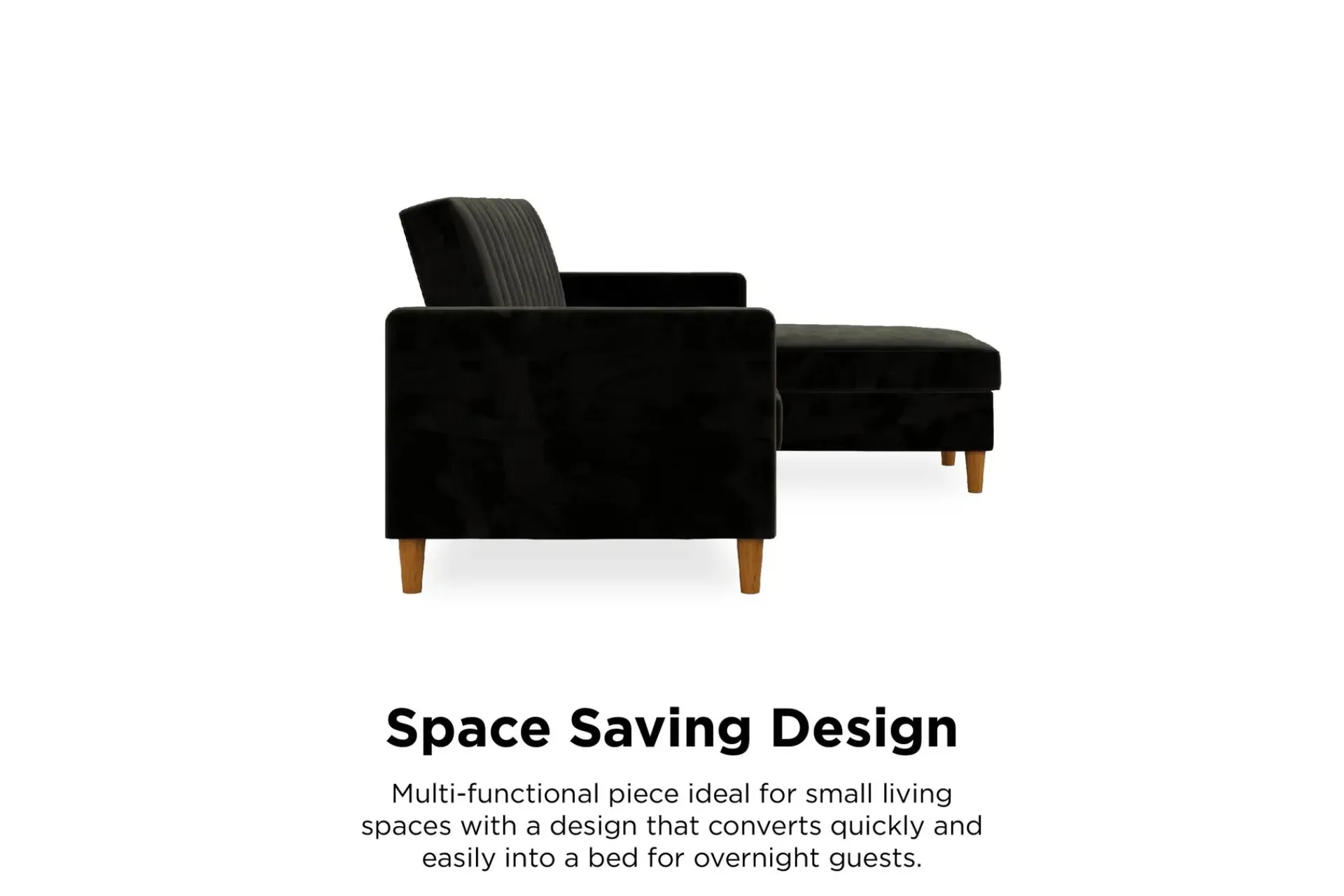 Dorel Home Celine 3-sits Divansovesofa Fløyel/