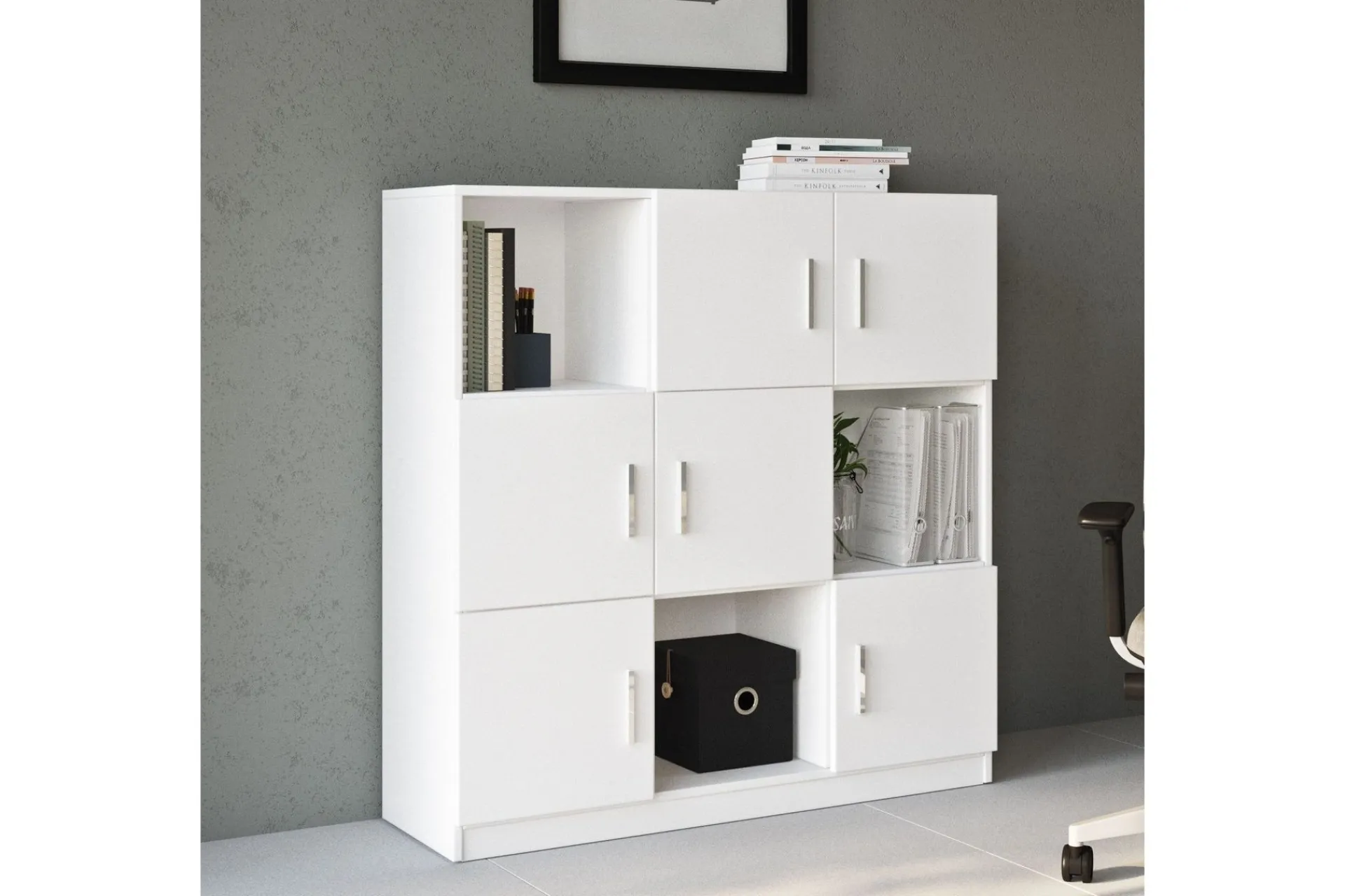 Oppbevaringsskap|Skap-Celtigar Highboard 38x120 cm Hvit